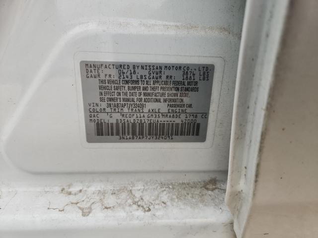 2018 NISSAN SENTRA S - 3N1AB7AP7JY324091