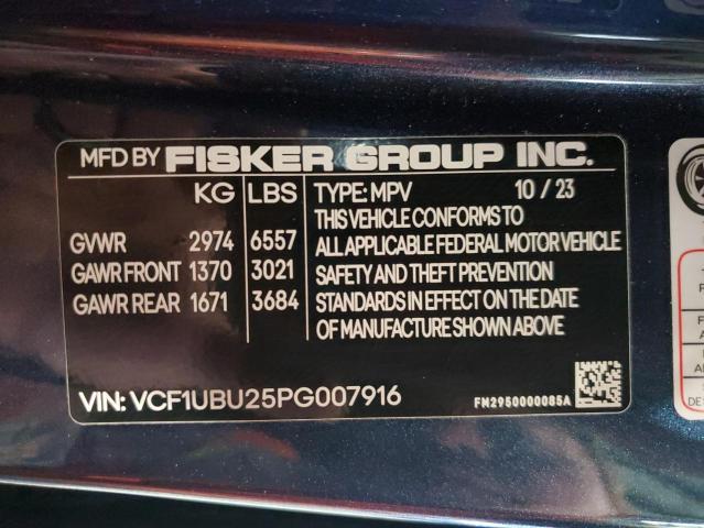 2023 FISKER AUTOMOTIVE OCEAN #3292422572