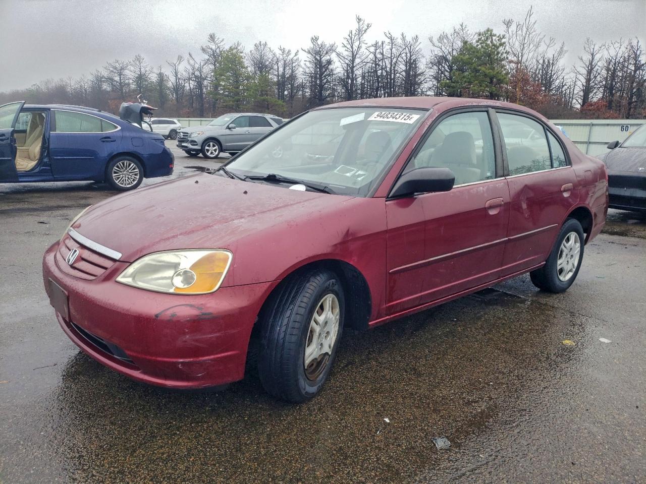 Lot #3304519470 2002 HONDA CIVIC LX