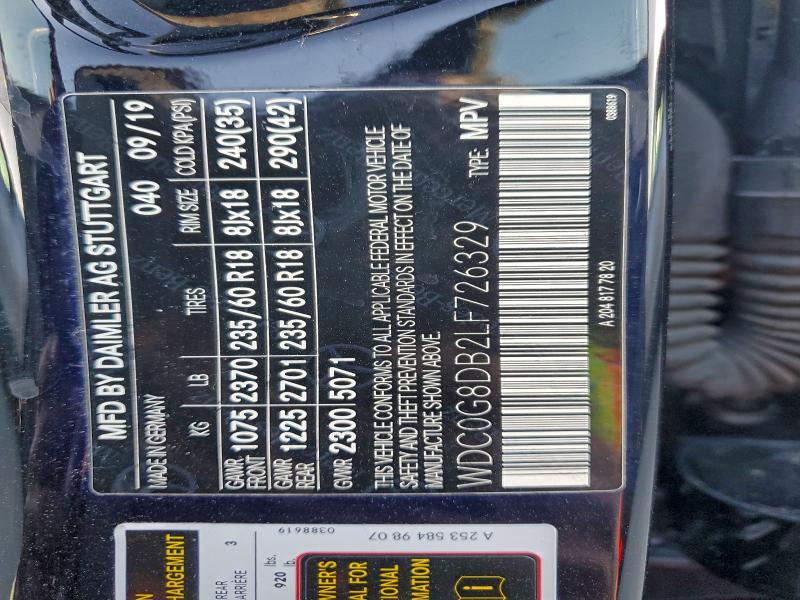 2020 MERCEDES-BENZ GLC 300 #3287391984