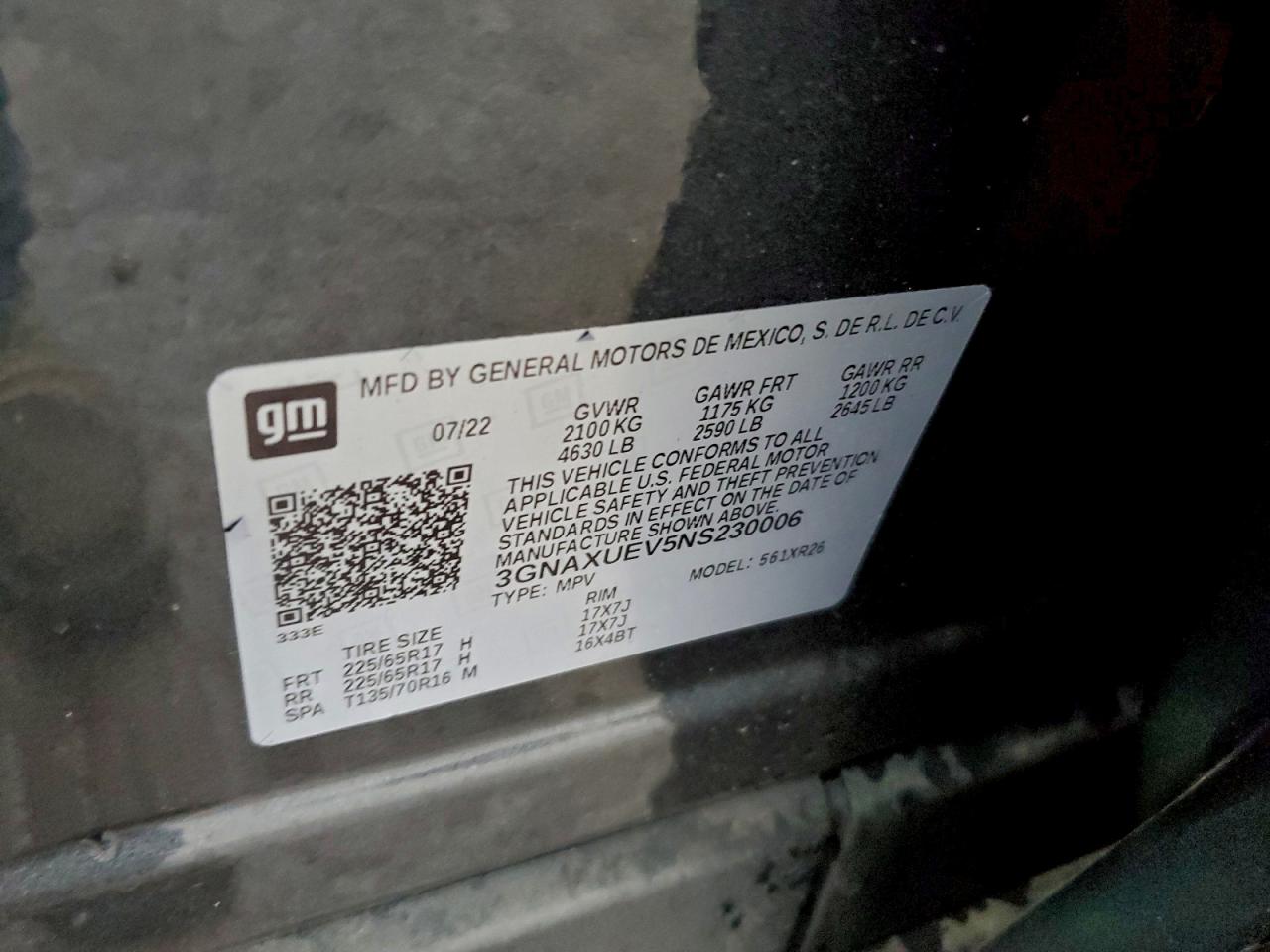 CHEVROLET EQUINOX LT