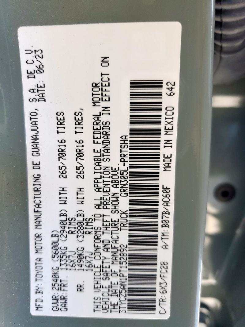 2023 TOYOTA TACOMA DOU #3304729907