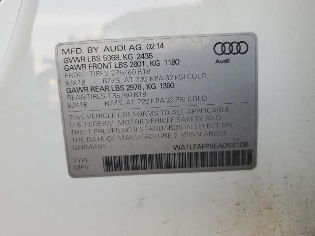 2014 AUDI Q5 PREMIUM - WA1LFAFP8EA093108