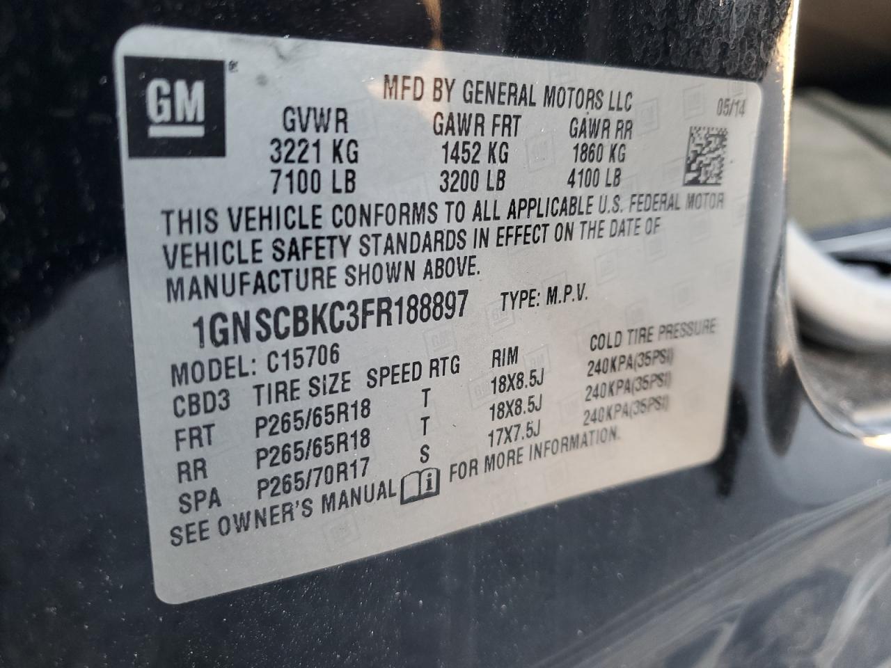 CHEVROLET TAHOE C1500 LT