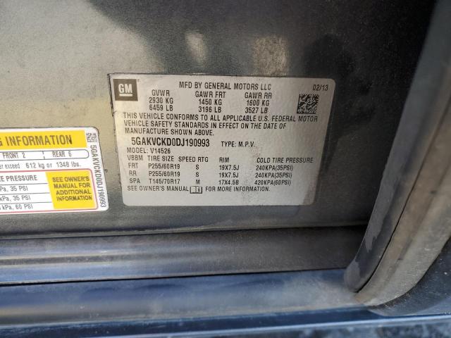 2013 BUICK ENCLAVE #3286531190