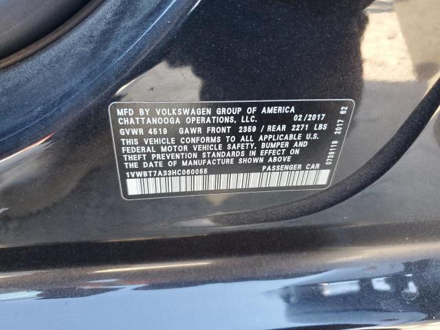 2017 VOLKSWAGEN PASSAT SE #3303968697