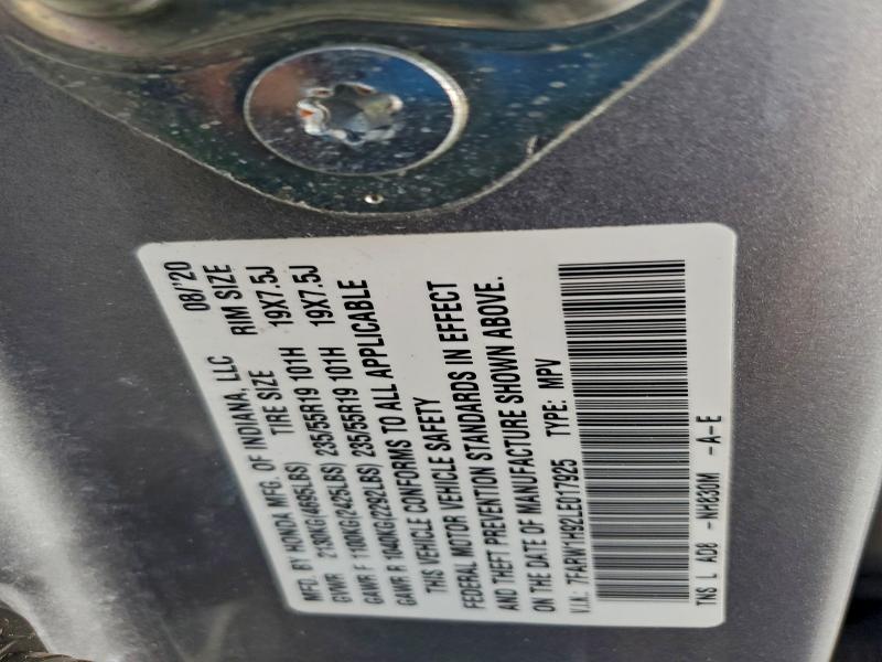 2020 HONDA CR-V TOURI #3310324981