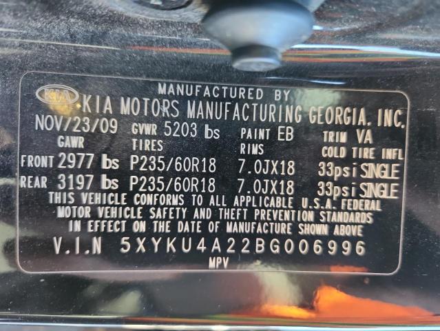 2011 KIA SORENTO EX - 5XYKU4A22BG006996