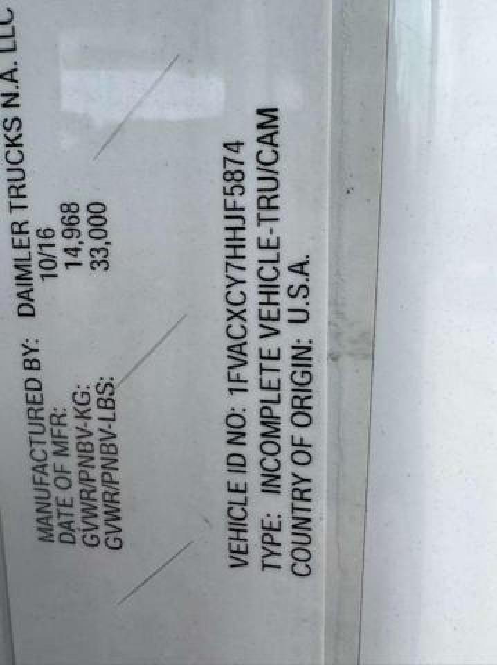 Lot #3284610350 2017 FREIGHTLINER M2 106 MED