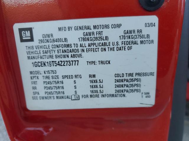 2004 CHEVROLET SILVERADO #3293497421