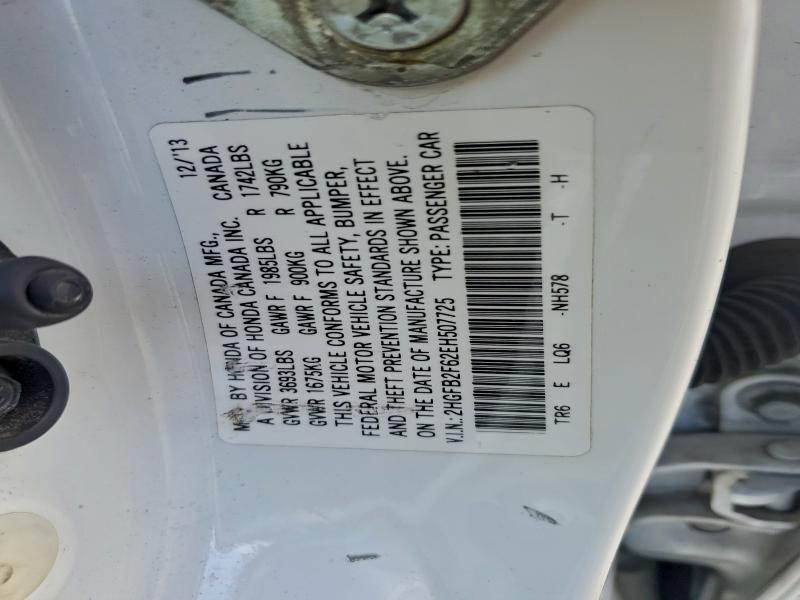 2014 HONDA CIVIC HF #3304759911