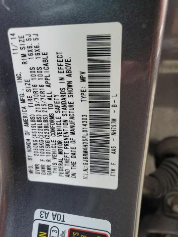 2015 HONDA CR-V LX #3298105165