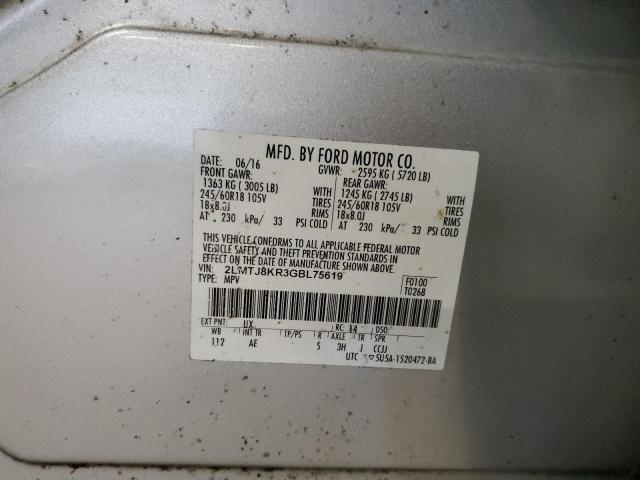 2016 LINCOLN MKX SELECT #3288864716