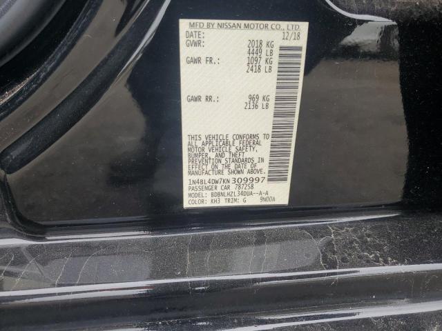 2019 NISSAN ALTIMA SV #3297896818