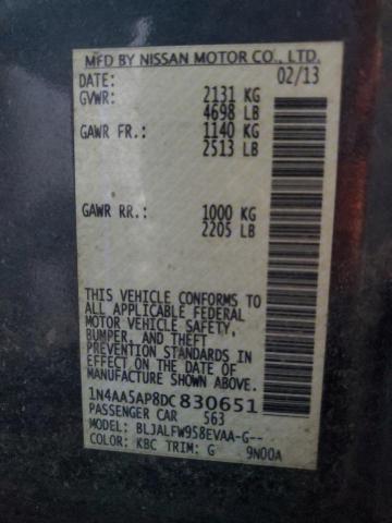 2013 NISSAN MAXIMA S #3292318283