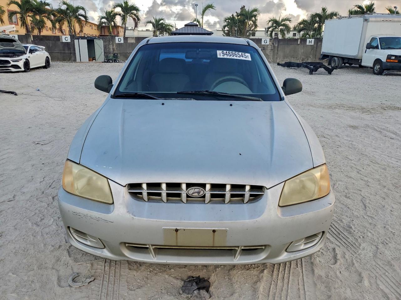 Lot #3315891081 2002 HYUNDAI ACCENT GL
