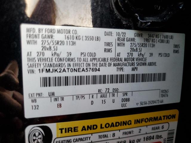 2022 FORD EXPEDITION #3294125940