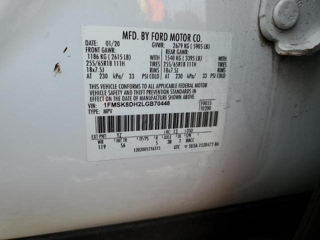 2020 FORD EXPLORER X #3303975760