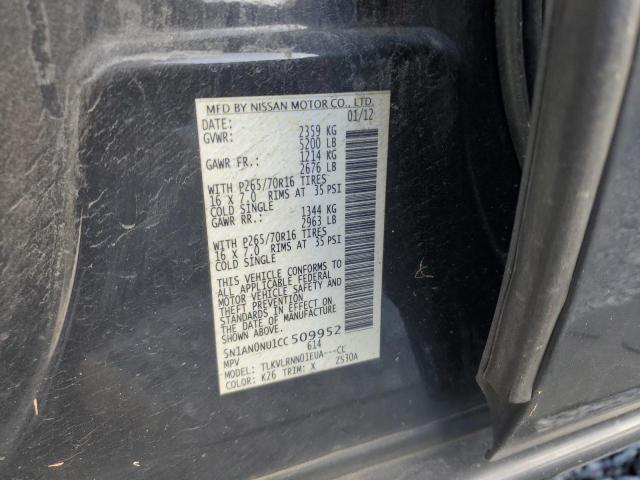 2012 NISSAN XTERRA OFF #3292399281