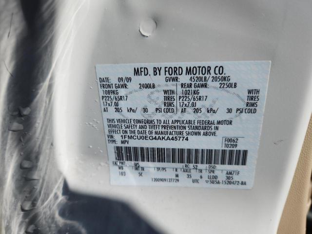 2010 FORD ESCAPE LIM #3287738162