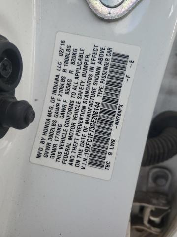 2016 HONDA CIVIC EXL #3286699330