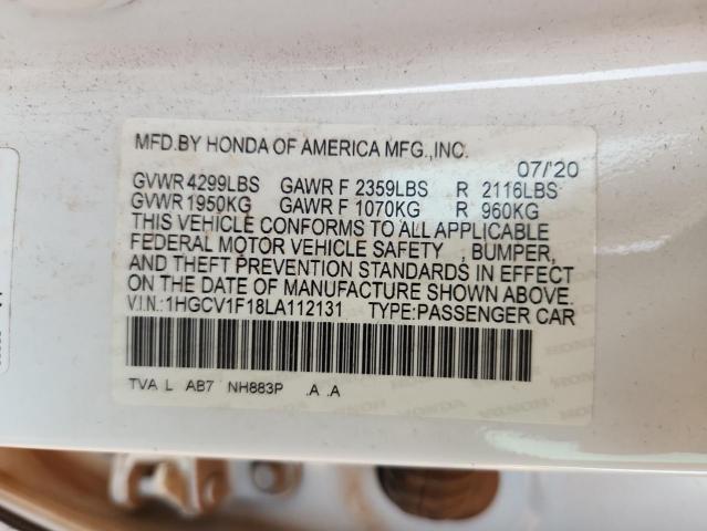 2020 HONDA ACCORD LX #3317732065