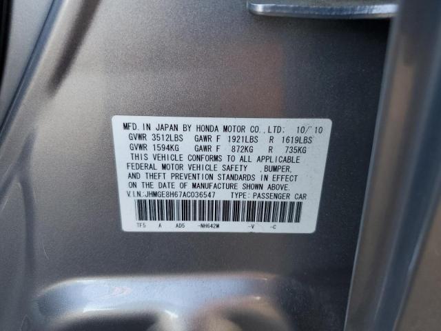 2010 HONDA FIT SPORT #3317748087