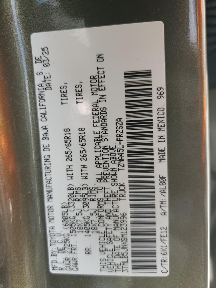 TOYOTA TACOMA DOUBLE CAB