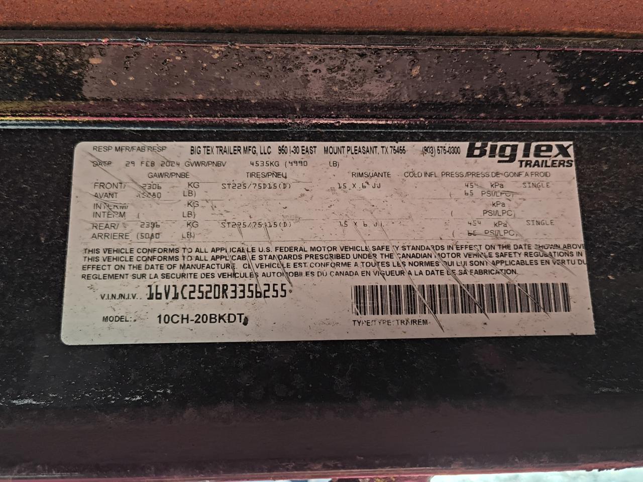 Lot #3285548265 2024 BIG TEX UNKNOWN