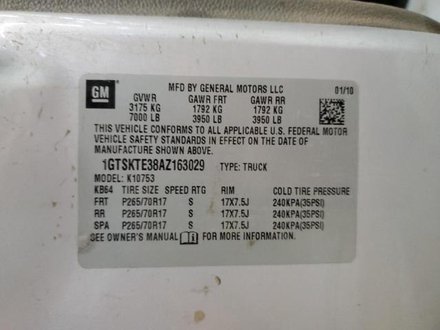 2010 GMC SIERRA K15 - 1GTSKTE38AZ163029