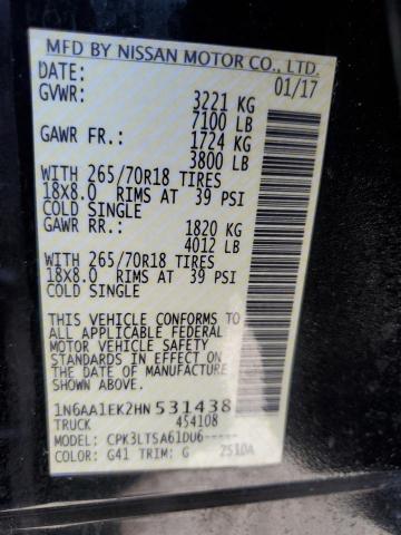 2017 NISSAN TITAN S #3294097944