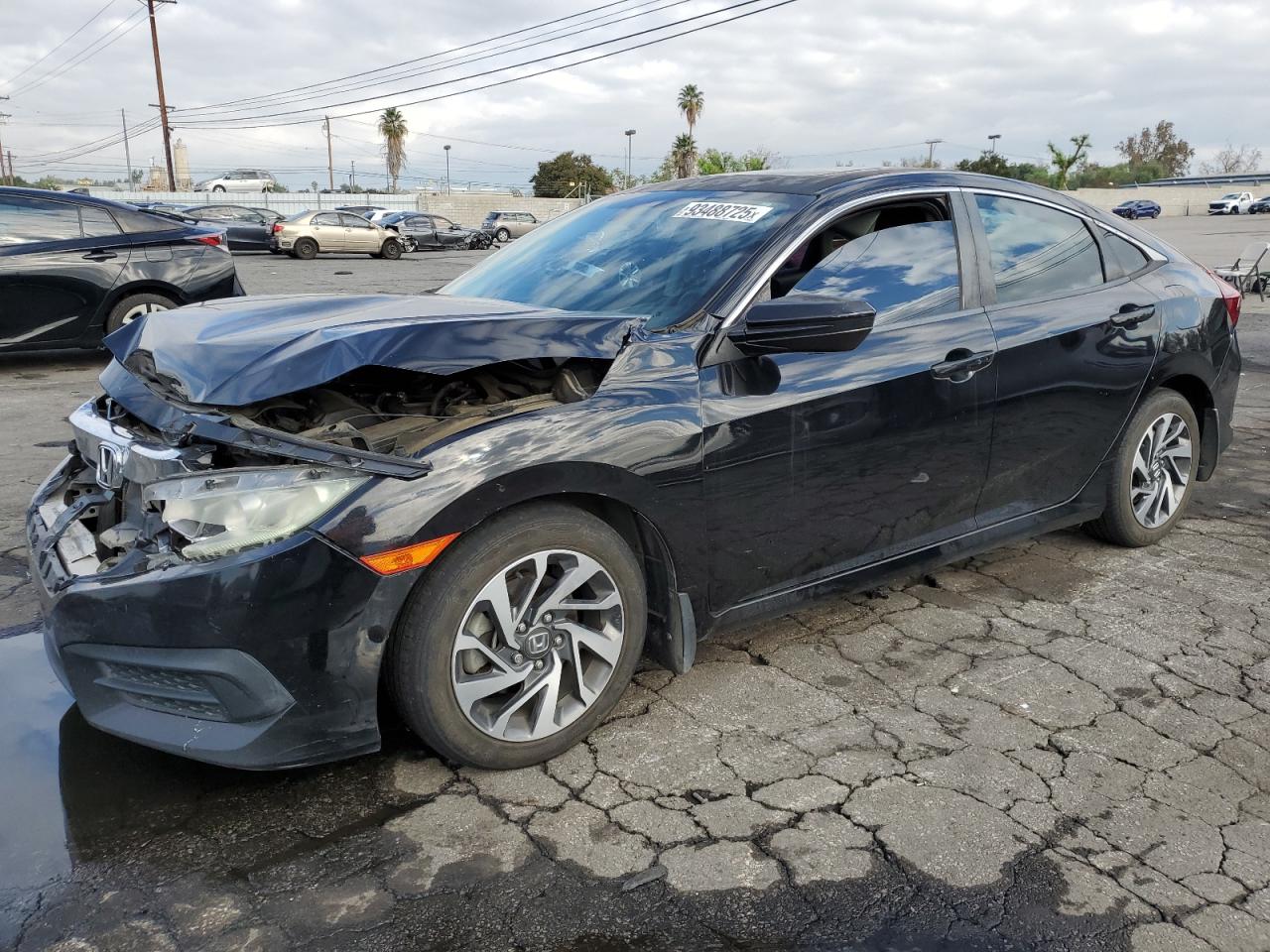 Lot #3317687195 2016 HONDA CIVIC EX