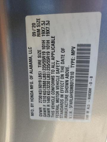 2021 HONDA ODYSSEY EL #3293453408