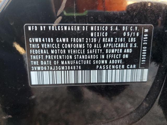 2016 VOLKSWAGEN JETTA SE - 3VWD67AJ3GM384876