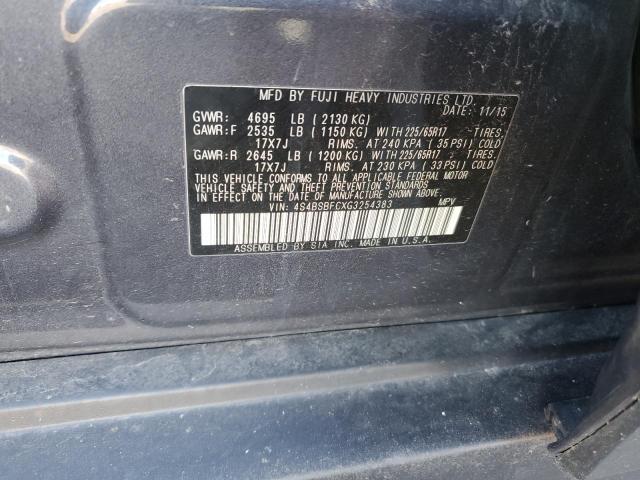 2016 SUBARU OUTBACK 2. #3301851981