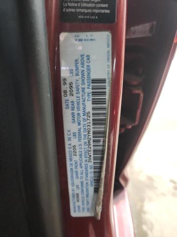 2000 VOLKSWAGEN JETTA GLX #3290383771