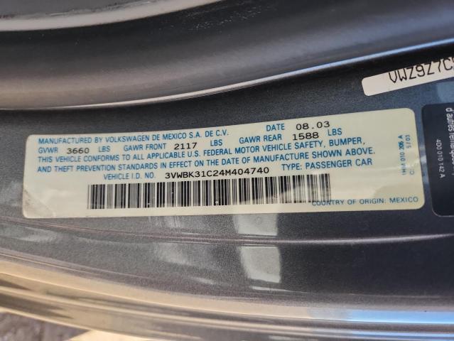 2004 VOLKSWAGEN NEW BEETLE #3302115144