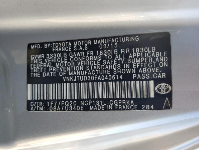 2015 TOYOTA YARIS #3317929903