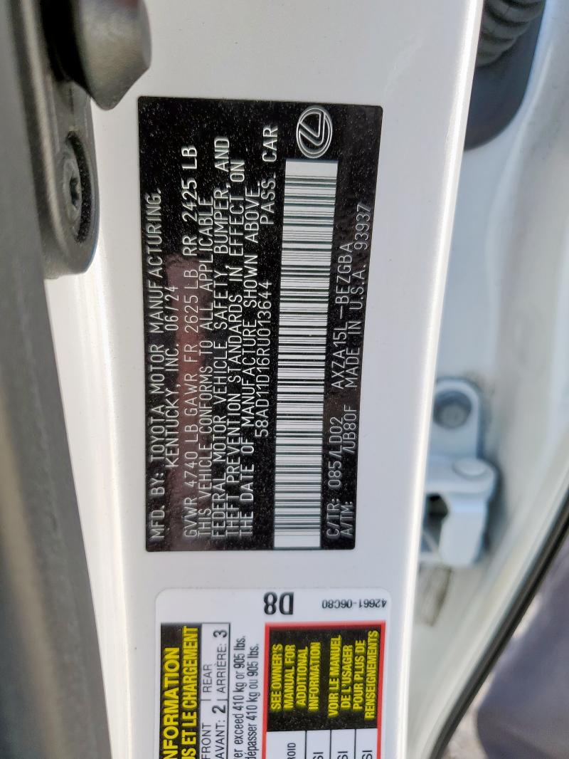 2024 LEXUS ES 250 BAS #3283929795