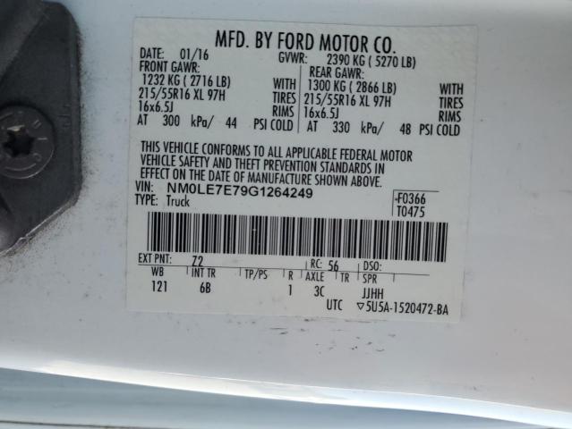 2016 FORD TRANSIT CO #3294216281