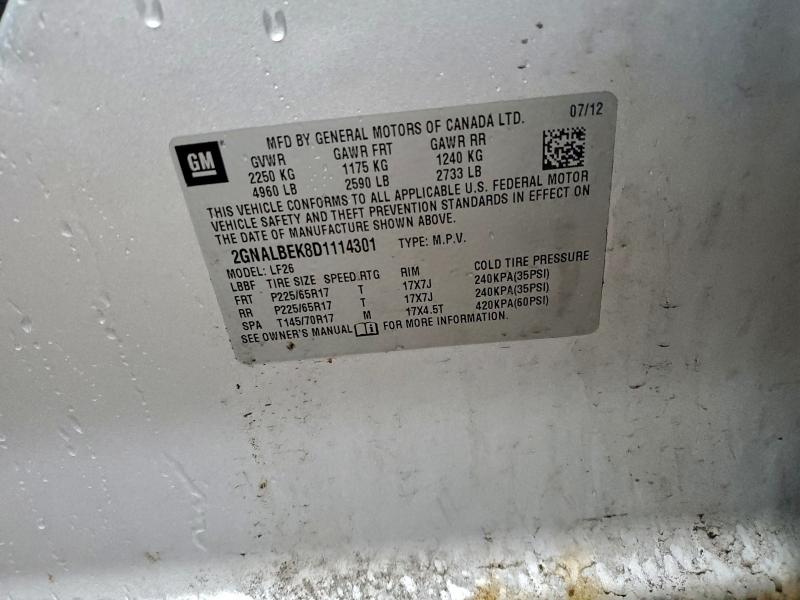 2013 CHEVROLET EQUINOX LS #3296955857