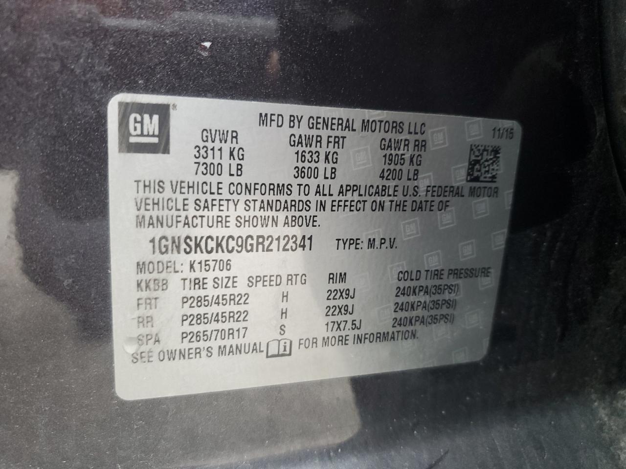 CHEVROLET TAHOE K1500 LTZ