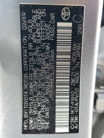 2020 TOYOTA COROLLA LE #3296326443