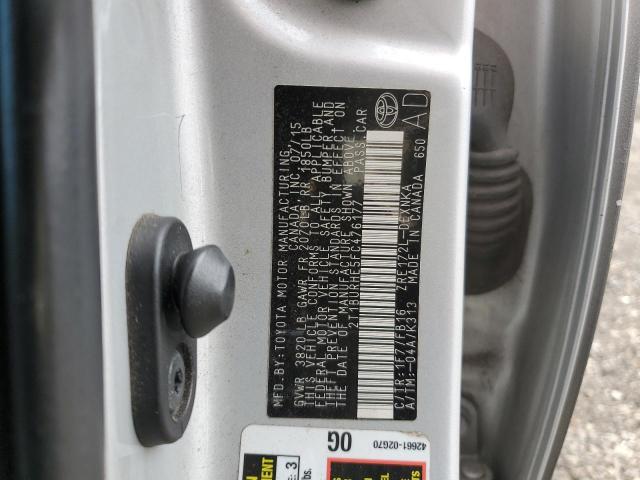 2015 TOYOTA COROLLA L #3301462529