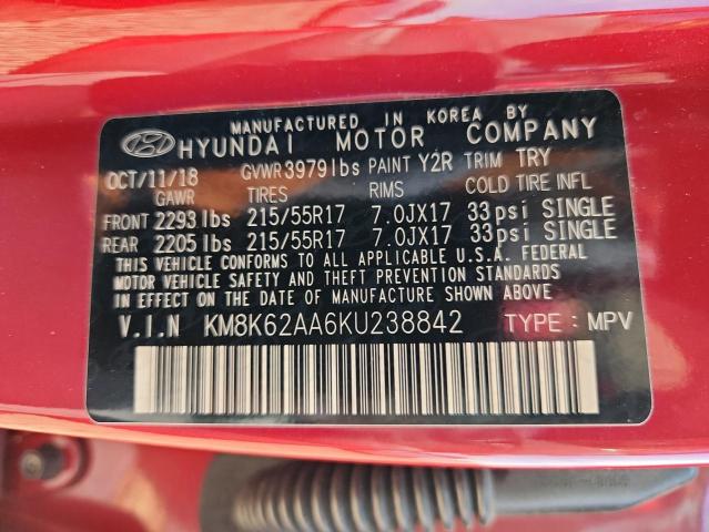 2019 HYUNDAI KONA SEL #3302765402