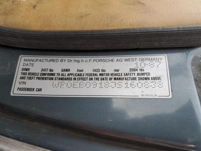 1988 PORSCHE 911 TARGA #3304099503