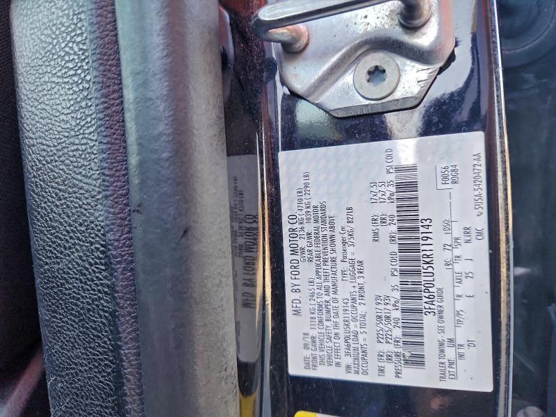 2019 FORD FUSION SE #3302757350