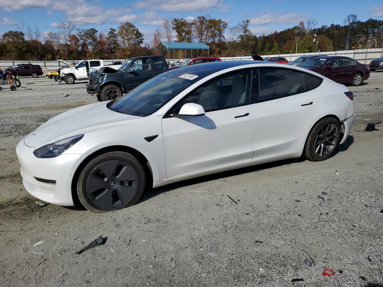 Lot #3294336892 2021 TESLA MODEL 3