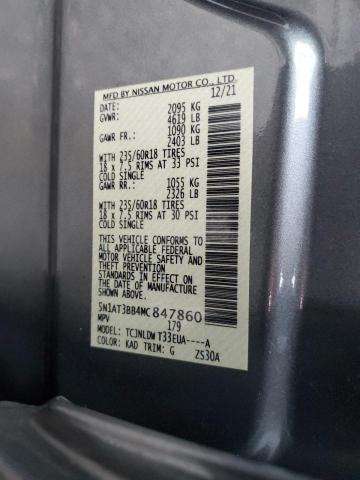 2021 NISSAN ROGUE SV #3291384143