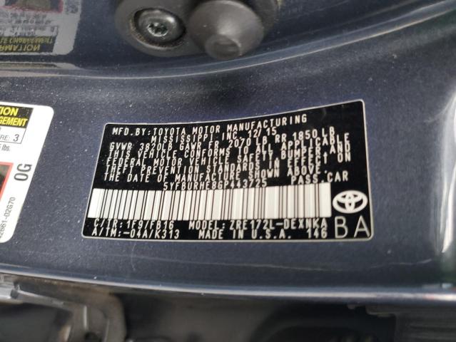 2016 TOYOTA COROLLA L #3305518066